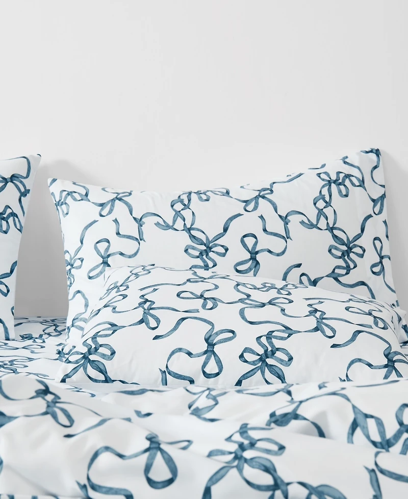 Truly Soft Printed Bow Whimsy 3-Pc. Duvet Set