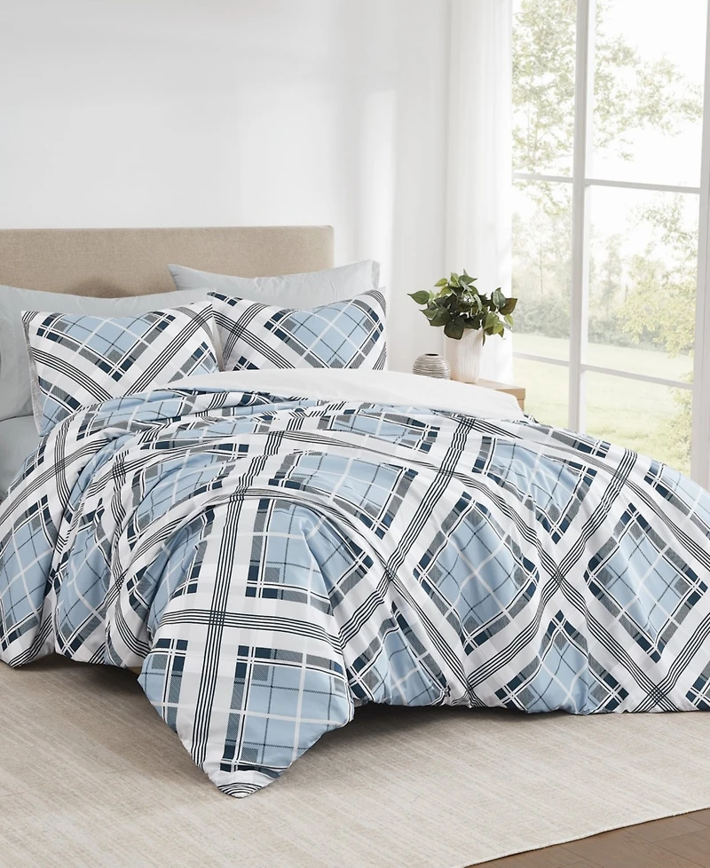 Truly Soft Lars Plaid 2-Pc. Duvet Set, Twin/Twin Xl
