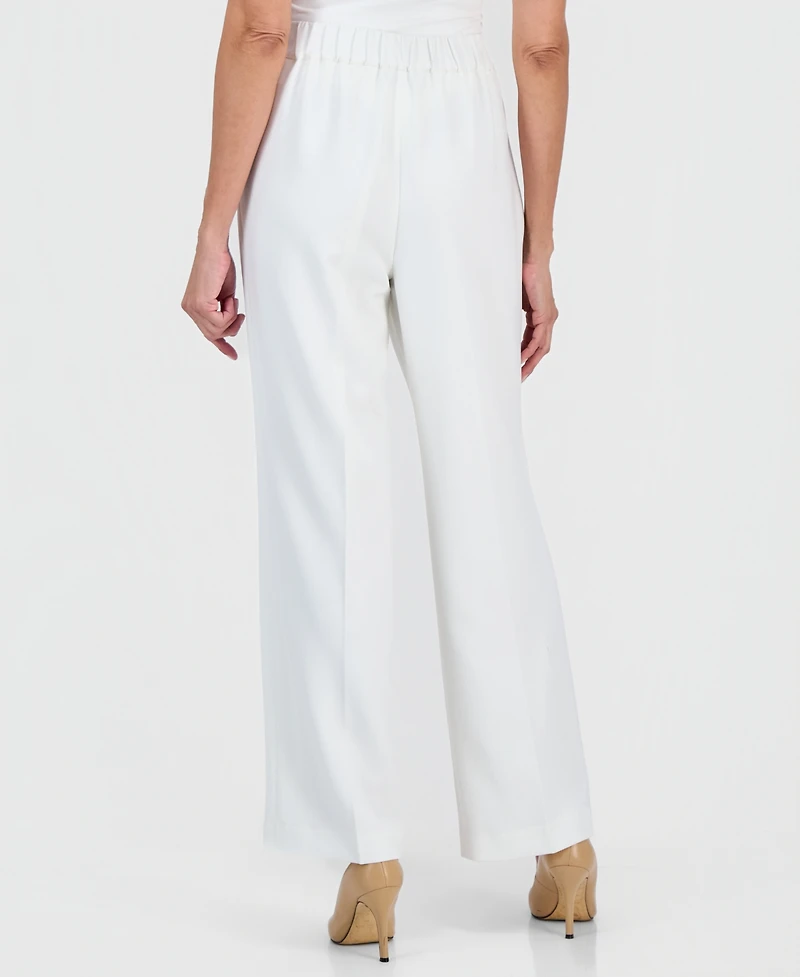 Kasper Women's Gracie High-Rise Straight-Leg Pants