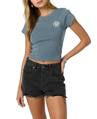 O'Neill Women's Tidal Sun Screen Print Short Sleeve T-Shirt