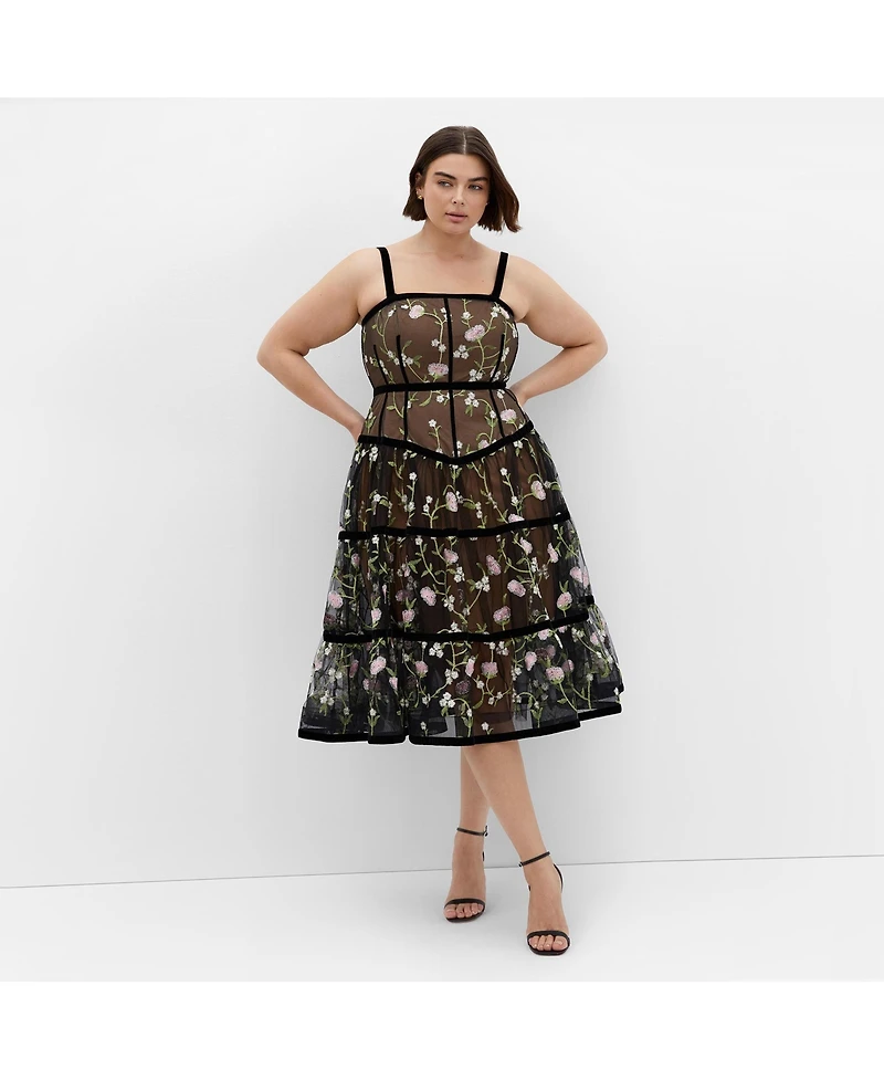 City Chic Women's Plus Splendour Dress
