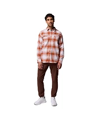 Columbia Men's Texas Orange Longhorns Omni-Wick Flannel Long Sleeve Button-Up Shirt