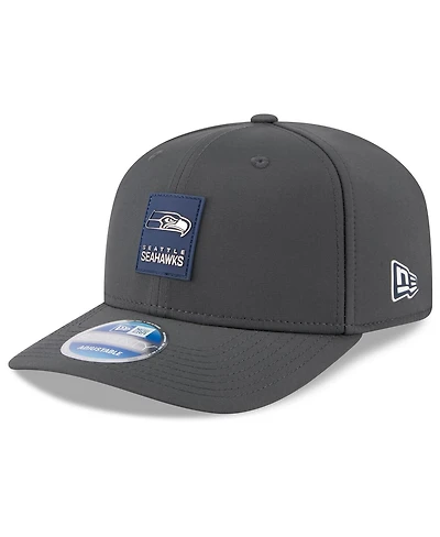 New Era Men's Charcoal Seattle Seahawks 2025 Sideline Cold Weather 9SEVENTY Adjustable Hat