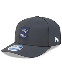 New Era Men's Charcoal New England Patriots 2025 Sideline Cold Weather 9SEVENTY Adjustable Hat