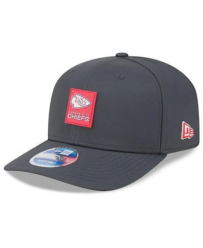New Era Men's Charcoal Kansas City Chiefs 2025 Sideline Cold Weather 9SEVENTY Adjustable Hat