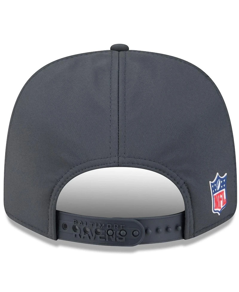 New Era Men's Charcoal Baltimore Ravens 2025 Sideline Cold Weather 9SEVENTY Adjustable Hat