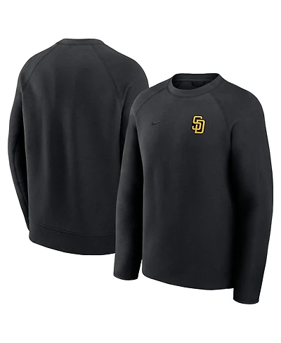 Nike Men's Black San Diego Padres Tech Fleece Raglan Sweatshirt