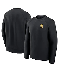 Nike Men's Black San Diego Padres Tech Fleece Raglan Sweatshirt