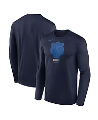 Nike Men's Navy Detroit Tigers City Connect Legend Dri-fit Long Sleeve T-Shirt