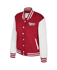 Colosseum Women's Crimson Alabama Tide French Baguette Full Snap Fleece Jacket