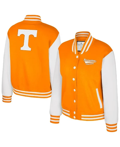 Colosseum Women's Texas Tennessee Orange Tennessee Volunteers French Baguette Full Snap Fleece Jacket