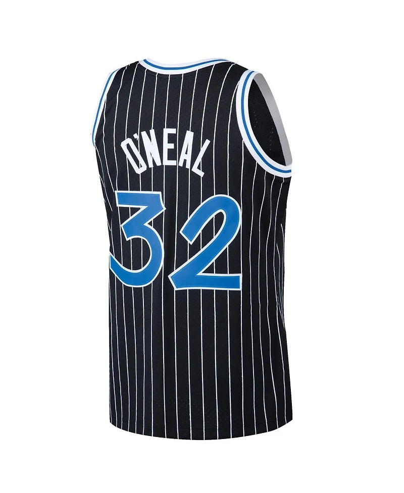 Mitchell & Ness Men's Shaquille O'Neal Black Orlando Magic Hardwood Classics Swingman Jersey