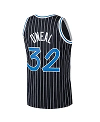 Mitchell & Ness Men's Shaquille O'Neal Black Orlando Magic Hardwood Classics Swingman Jersey