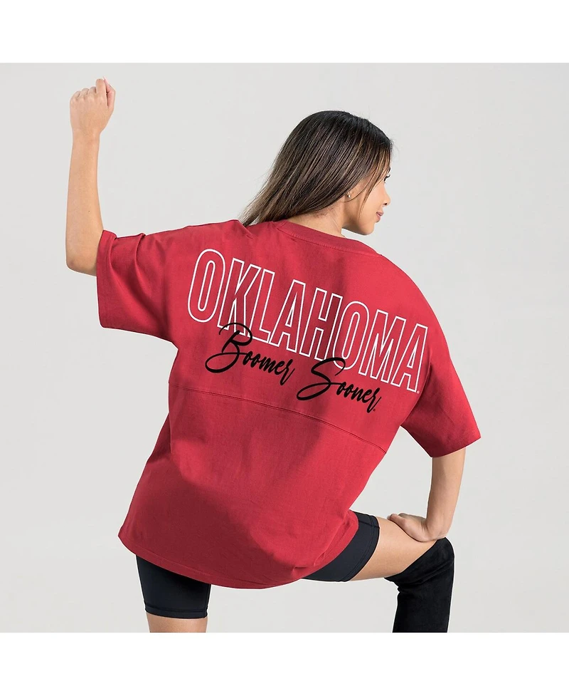 Gameday Couture Women's Crimson Oklahoma Sooners Oversized Back at Ya T-Shirt