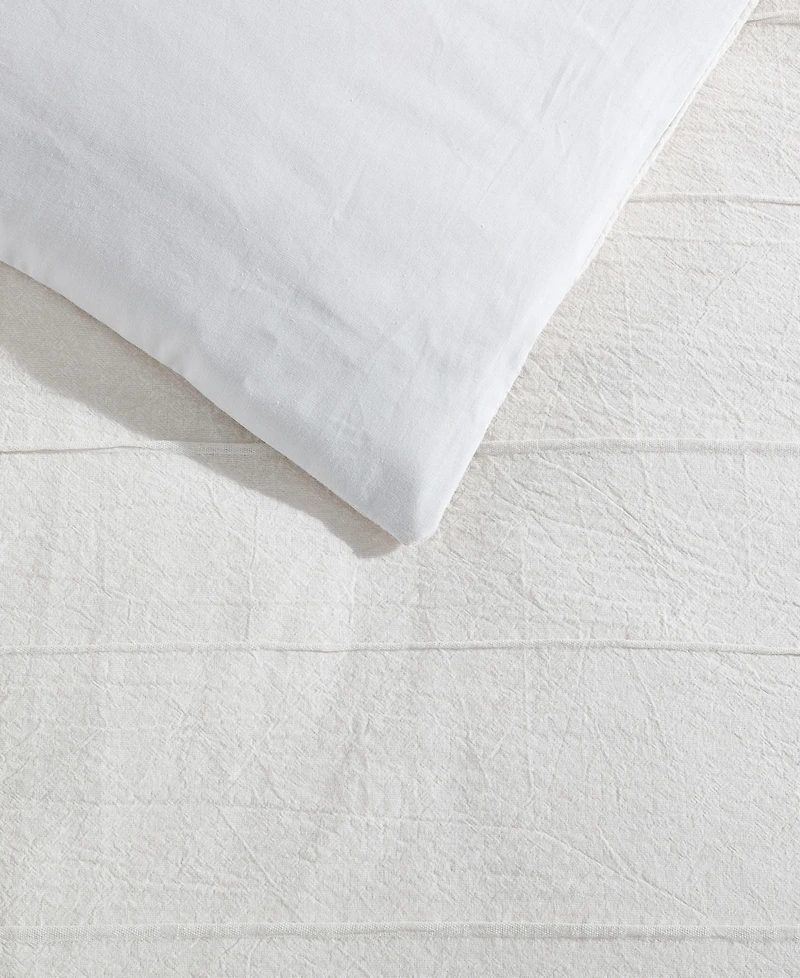 Vera Wang Woven Tucks Jacquard 3-Pc. Comforter Set