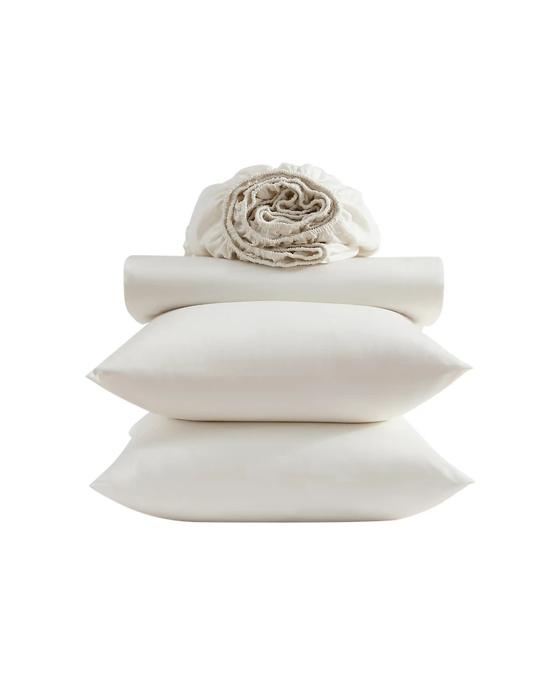 Vera Wang Cool Comfort Solid T200 4-Pc. Sheet Set