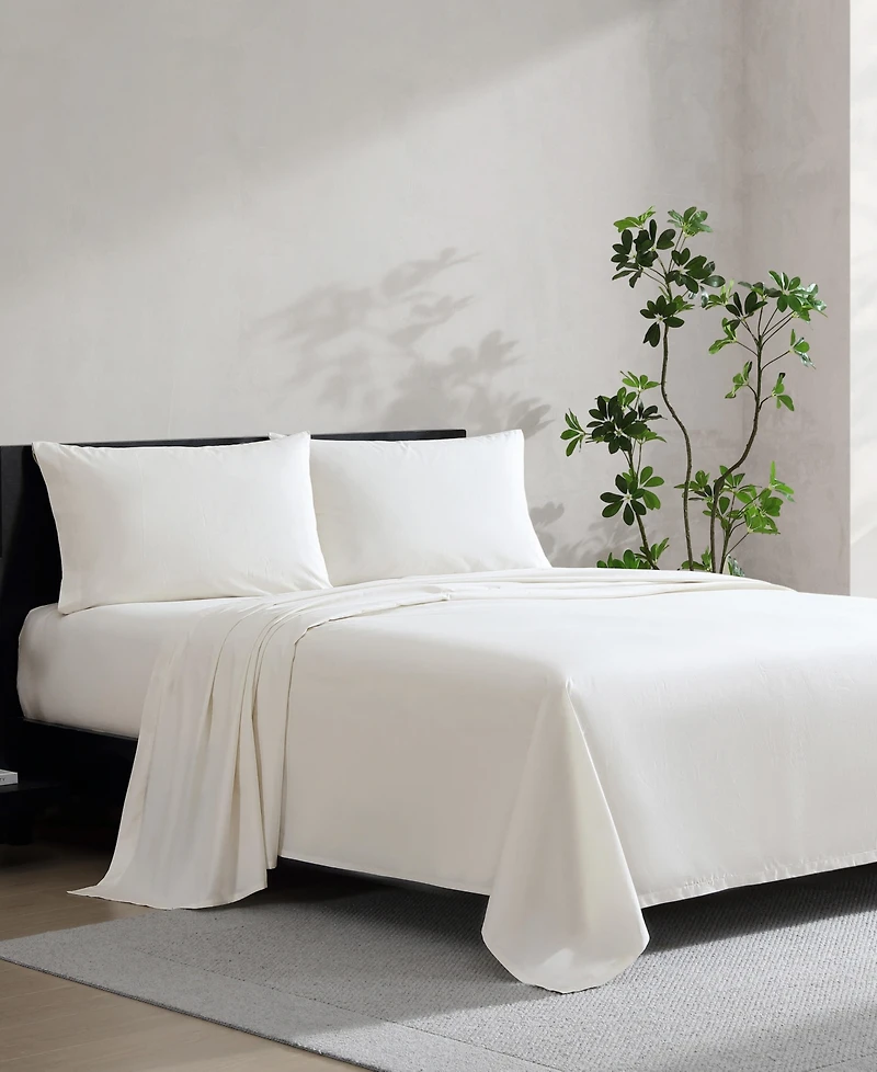 Vera Wang Cool Comfort Solid T200 4-Pc. Sheet Set