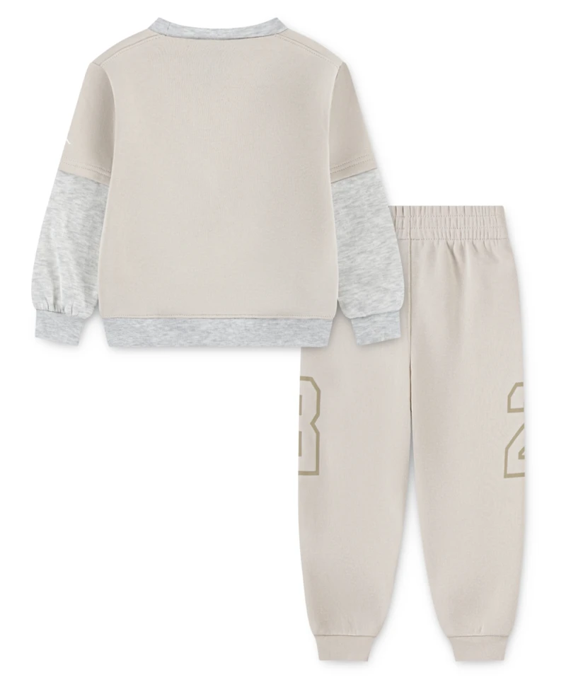 Jordan Boys Toddle 2T-4T 2-Piece Long-Sleeve Sweatshirt and Jogger Pants Set