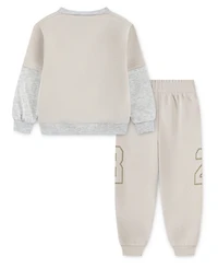 Jordan Boys Toddle 2T-4T 2-Piece Long-Sleeve Sweatshirt and Jogger Pants Set