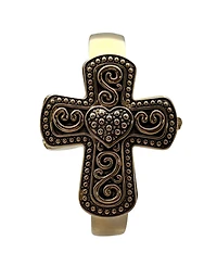 Olivia Pratt Gold Cross Shape Bangle Women Watch