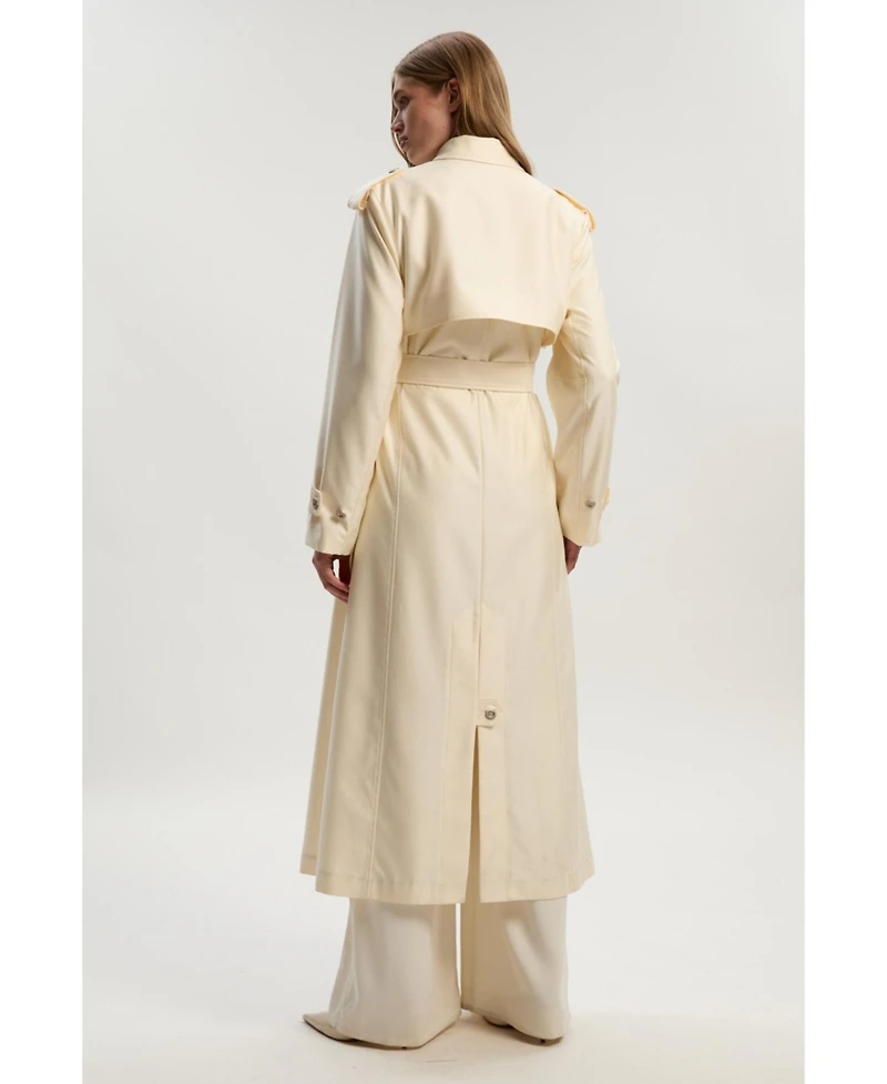 Karen Millen Women's Soft Signature Trench Coat
