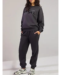 Lovall Women's All Szn Organic Oversized Sweatshirt Two