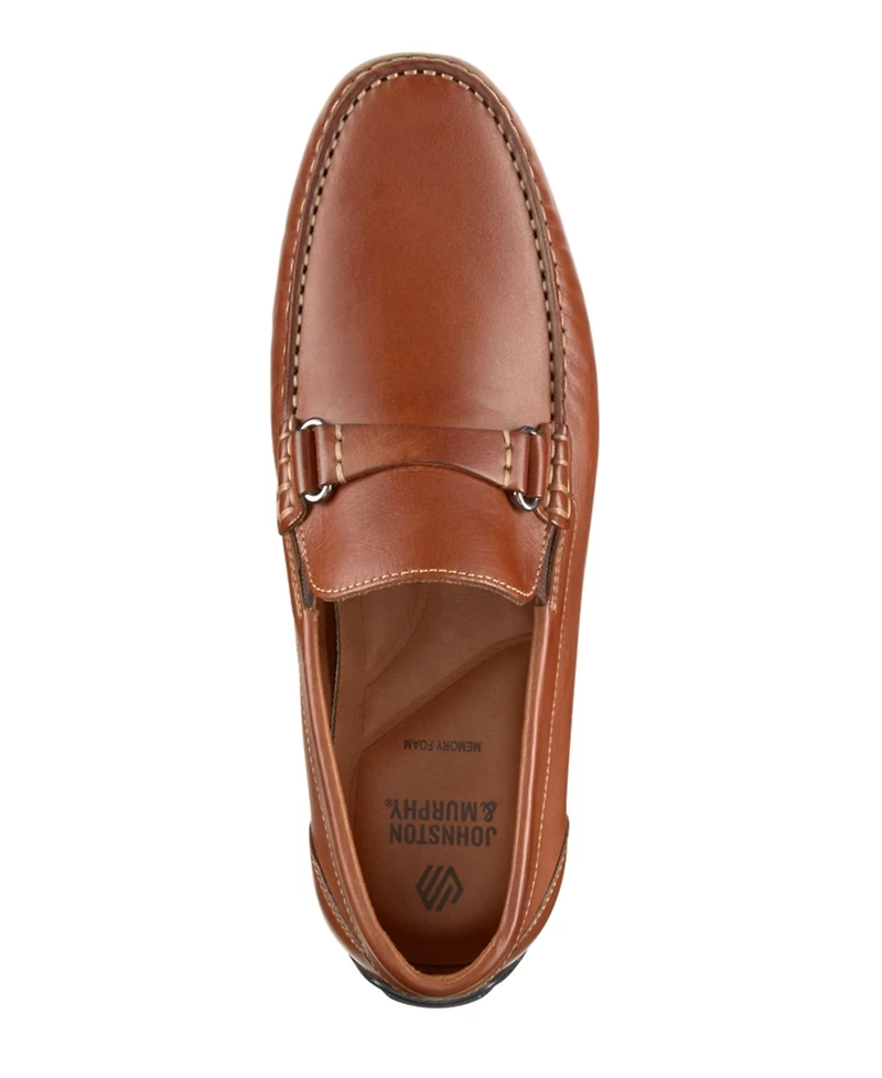 Johnston & Murphy Men's Beck Round Toe Leather Bit Loafers