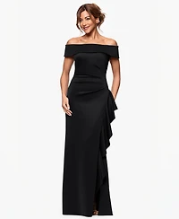 Xscape Petite Off The Shoulder Sleeveless Dress
