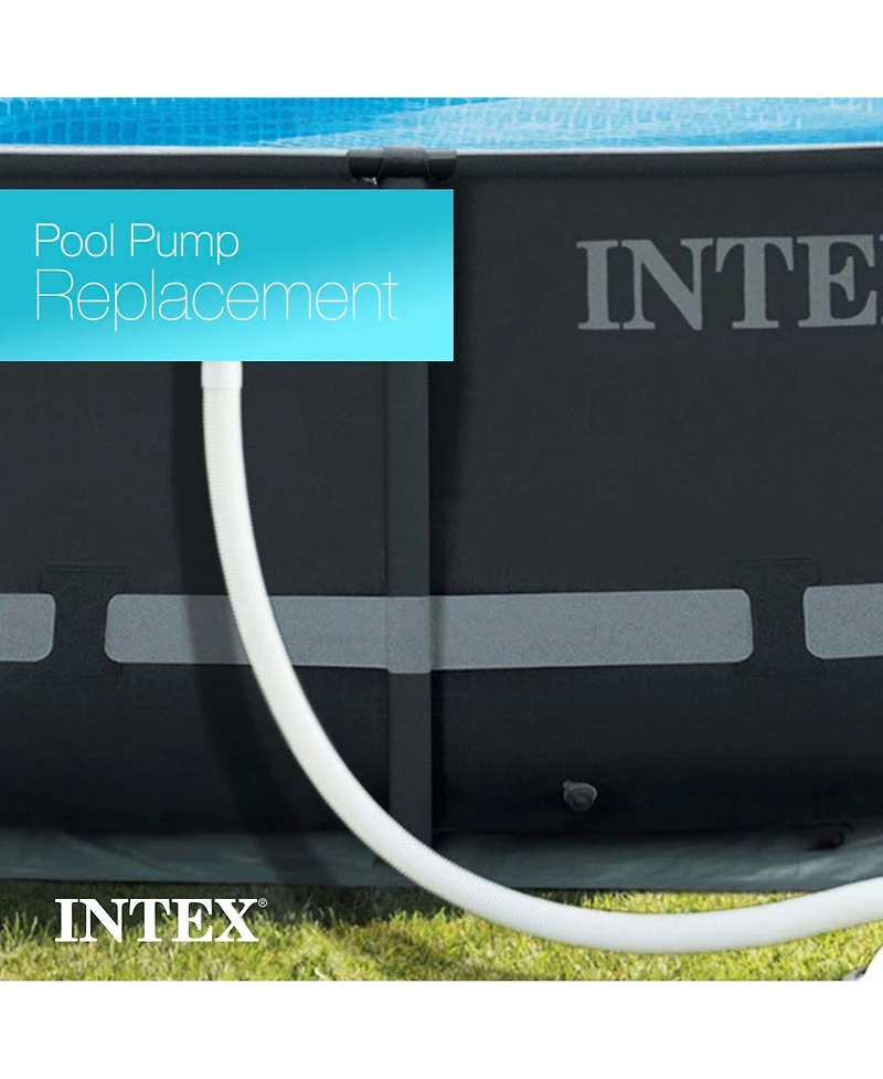 Intex 3000 Gph Above Ground Pool Sand Filter Pump w/ 1.5 Inch Pump Hose (2 Pack)