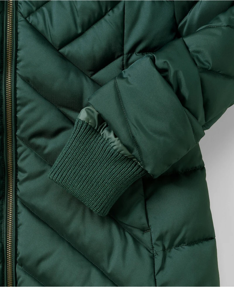 Lands' End Women's Tall Insulated Cozy Fleece Lined Winter Coat