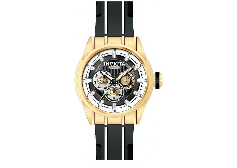 Invicta Men's 49055 Speedway Quartz Chronograph White, Black Dial Watch