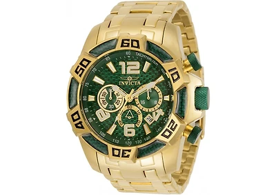 Invicta Men's 34156 Pro Diver Quartz Chronograph Green Dial Watch