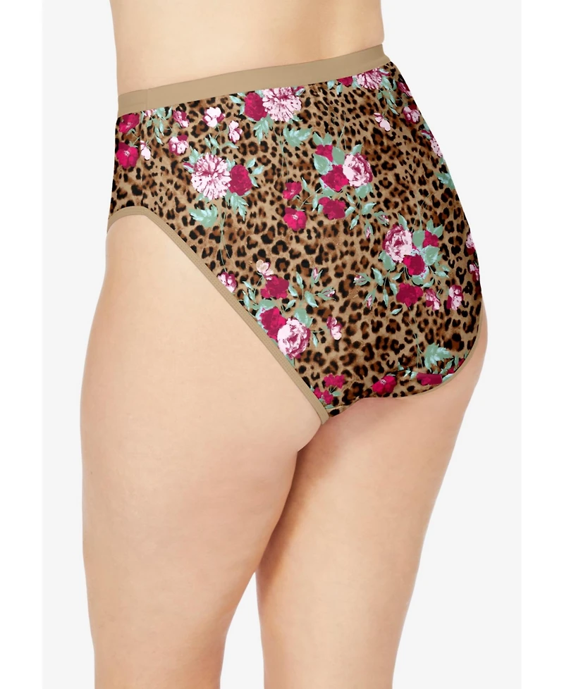 Avenue Women's Hi-Cut Cotton/Spandex Panty 3-Pack
