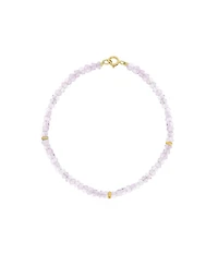 The Lovery Rose Quartz Bead Bracelet 14K Gold