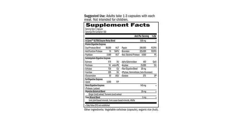 Garden of Life O-Zyme ,Ultra 180 Caps