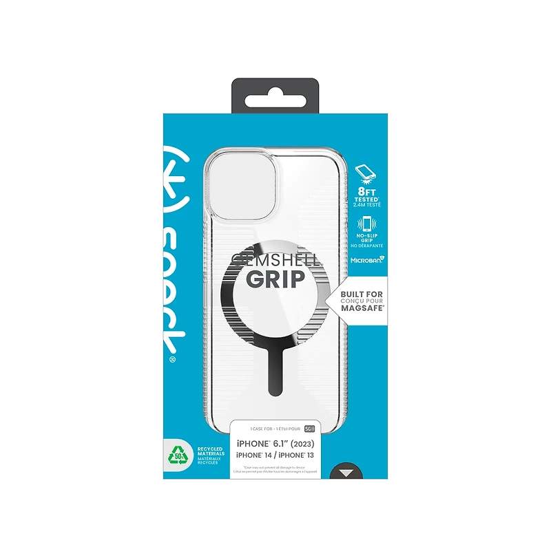 Speck Gemshell Grip MagSafe Case for Apple iPhone 15 / iPhone 14 / iPhone 13 / IPSE2025