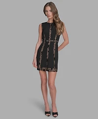 Bcbg Women's Archive Patchwork A-Line Lace Dress
