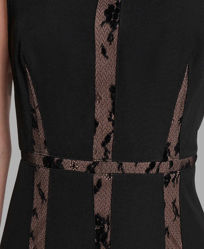 Bcbg Women's Archive Patchwork A-Line Lace Dress