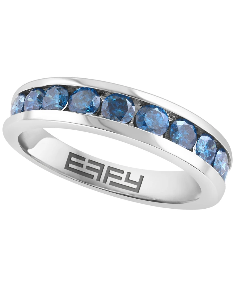 Effy Collection Blue Diamond Ring (1 ct. t.w.) in 14K White Gold