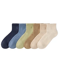 Polo Ralph Lauren Women's 6-Pk. Cushion Quarter Socks