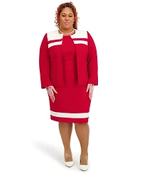 Kasper Women's Combo Yoke Long-Sleeve Jacket, Regular and Plus