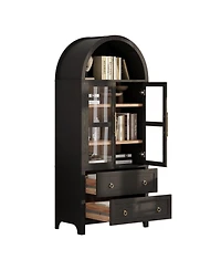 Streamdale 71" Arched Kitchen Pantry Cabinet