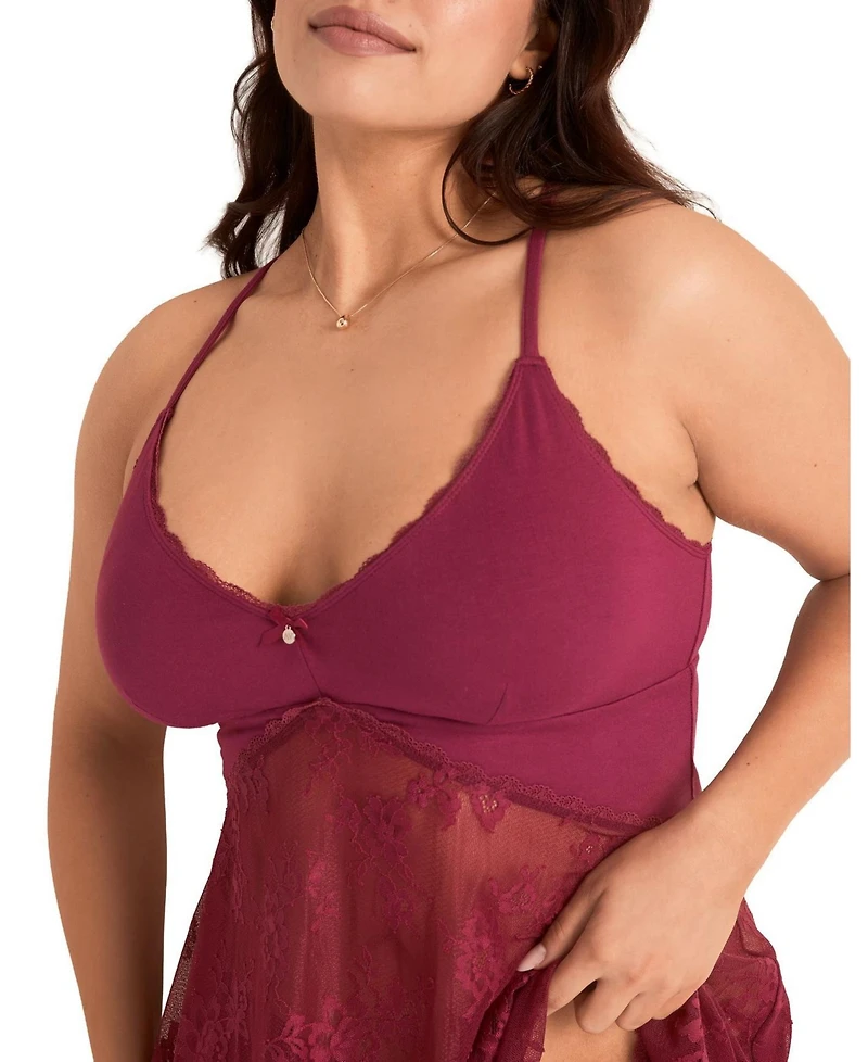 Adore Me Plus Marien Babydoll & Bikini Set