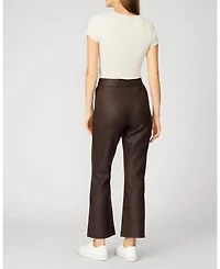 Cable & Gauge Women's Coated Pull On Bootcut Pant