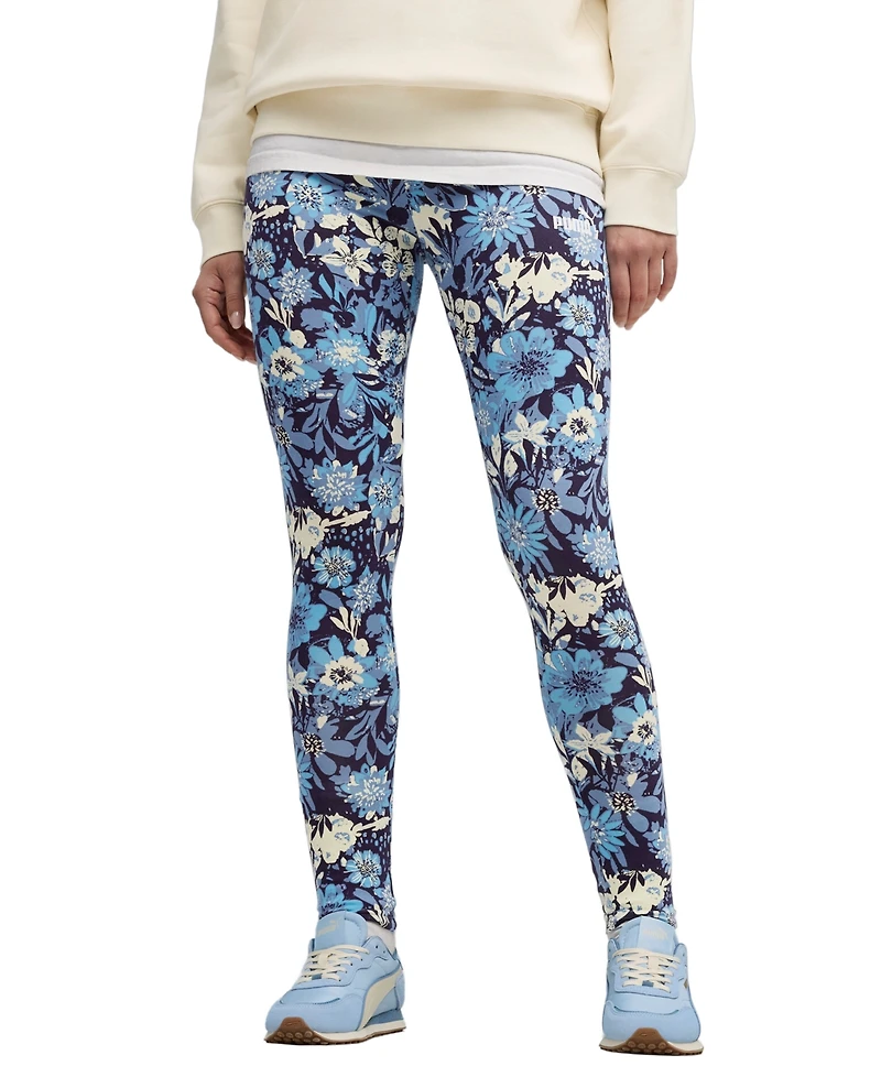 Puma Women's Essential Floral Print Mid Rise Leggings