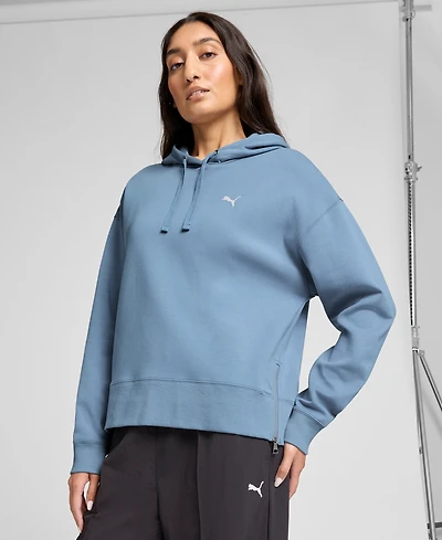 Puma Women's Essential Loose Fit Double Zip Hoodie