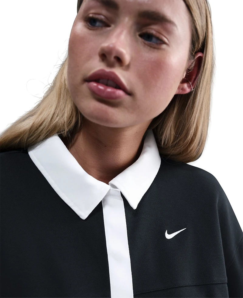 Nike Sportswear Women's Short-Sleeve Oversized Polo Top