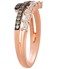 Le Vian Vanilla Diamond (0.19 ct. t.w.) and Chocolate Diamond (0.23 ct. t.w.) Ring in 14K Strawberry Gold