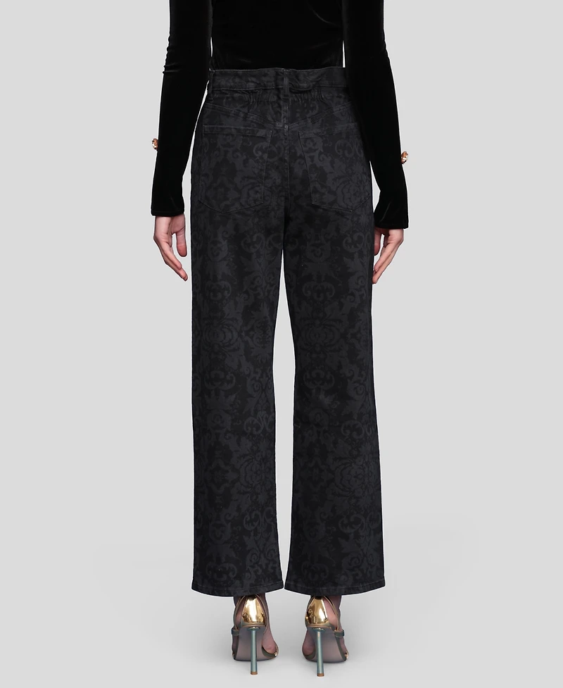 Avec Les Filles Women's Elastic Cinched Jeans