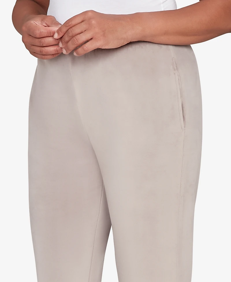 Alfred Dunner Petite Calm Luxe Double Knit Average Length Pants